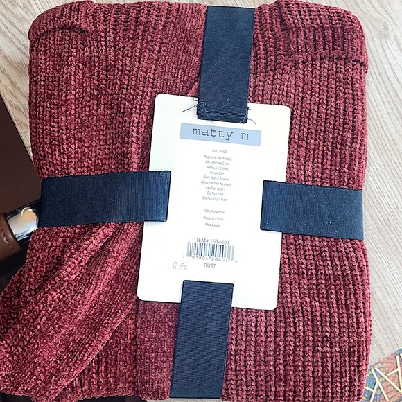 Rust Knit Cardigan - Picture 2 of 2